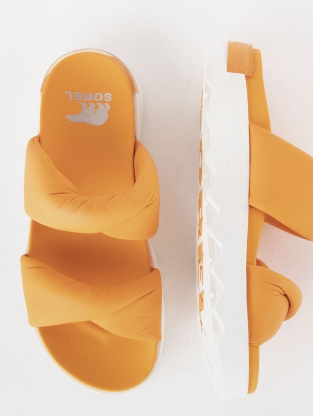 SOREL Vibe Twist Women's Slide Sandals in Orange